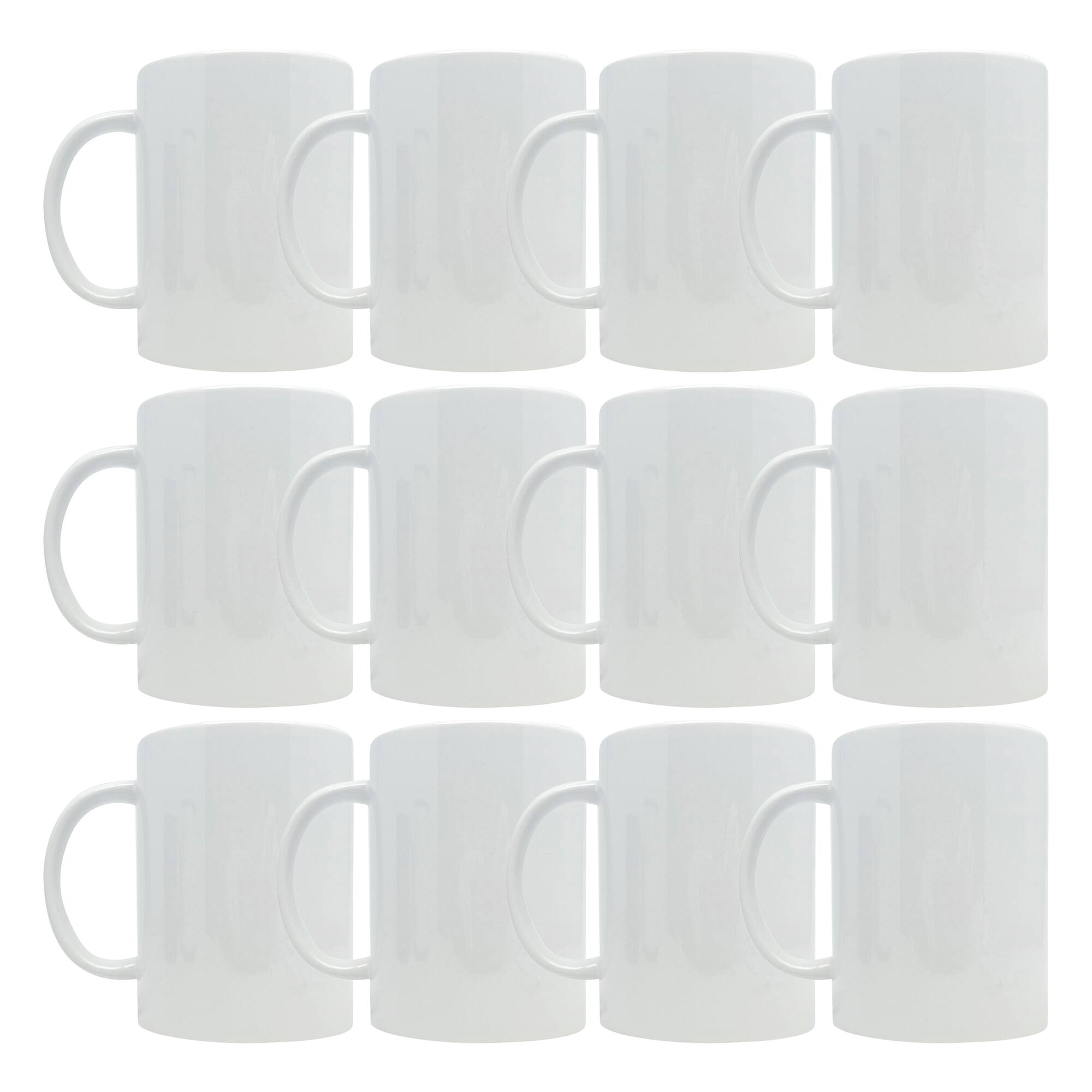 12 Pack: 15oz. White Ceramic Sublimation Mug by Make Market®